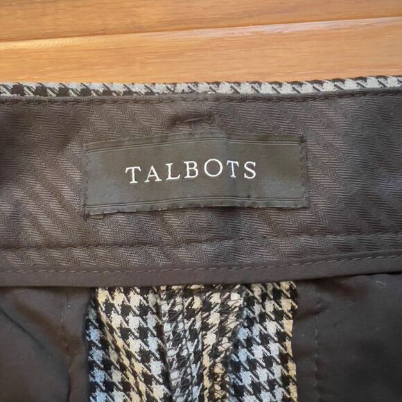 Talbots Pants Size 12P Petite Hampshire Ankle Houndstooth Black/Gray - Picture 5 of 10